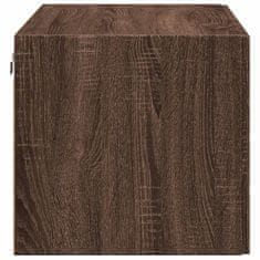 Vidaxl Stenska omarica rjavi hrast 80x42,5x40 cm inženirski les