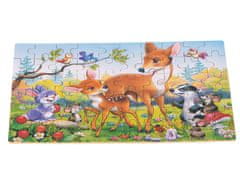 WOWO Gozdne živali Puzzle za otroke - Forest Animals Puzzle for Children - 60 kosov v pločevinki