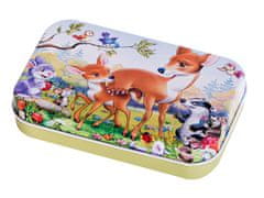 WOWO Gozdne živali Puzzle za otroke - Forest Animals Puzzle for Children - 60 kosov v pločevinki