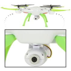 WOWO Dron s kamero Syma X5HW - 2,4 GHz Wi-Fi daljinsko voden dron s kamero - bel