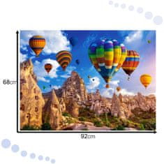 WOWO Puzzle 2000 kosov pisani baloni - CASTORLAND Puzzle 2000 kosov - pisani baloni v Kapadokiji 92x68 cm