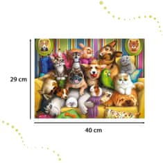 WOWO Puzzle Playful Animals za otroke - CASTORLAND Puzzle Playful Animals 70 kosov za otroke 5+