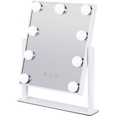 Northix Ogledalo za ličenje z osvetlitvijo LED - belo 