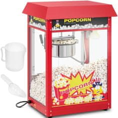 Royal Catering Retro TEFLON 1600 W 5-6 kg/h stroj za praženje popcorna - rdeča