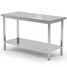 Hendi Osrednja jeklena delovna miza s polico 140x70x85 cm - Hendi 810729