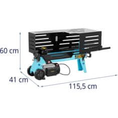 Hillvert Električni sekljalnik lesa premera 25 cm 7 t 2300 W