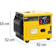 MSW Dizelski generator 16 l 240/400 V 6000 W AVR