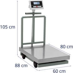 NEW Ploščadna tehtnica 80x60cm mobilno skladiščenje 1000kg / 0,2kg