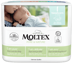 MOLTEX Pure & Nature Newborn plenice, 2 - 5 kg, 22/1