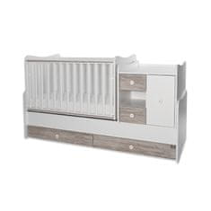 Lorelli Večnamenska otroška posteljica MINIMAX NEW 190x72 CM WHITE/ARTWOOD