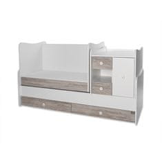 Lorelli Večnamenska otroška posteljica MINIMAX NEW 190x72 CM WHITE/ARTWOOD