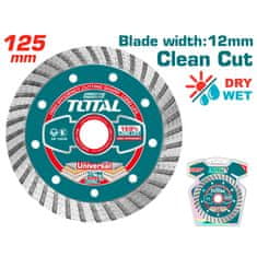 Total Turbo diamantna rezalna plošča 125(5")X22mm / 12mm (TAC2131251)