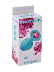 Ero Plug-Anal Plug Emotions Cutie Medium Turquoise Pink crystal