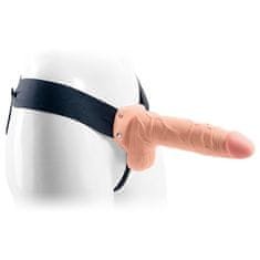 Ero Proteza-FALLO STRAP ON CAVO REAL RAPTURE 8 FLESH WITH BALLS