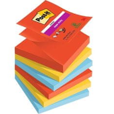 Post-It Z-blocks Super Sticky PLAYFUL, 76x76 mm, 6 kosov