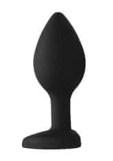 Ero Diamond Heart Butt Plug - Regular - Black