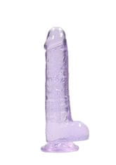 Ero 8"" / 20 cm Realistični dildo s kroglicami - vijoličen