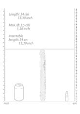 Ero Realistični dvojni Dong - 13'' / 34 cm