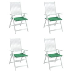 Vidaxl Blazine za vrtne stole 4 kosi zelene 50x50x3 cm oxford tkanina