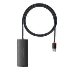 NEW Vozlišče 4v1 Baseus Lite Series USB do 4x USB 3.0, 1m (črno)