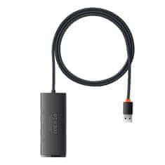 BASEUS Vozlišče 4v1 Baseus Lite Series USB do 4x USB 3.0, 1m (črno)