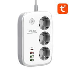 LDNIO Smart Wi-Fi power strip LDNIO SEW3452, Tuya (white)