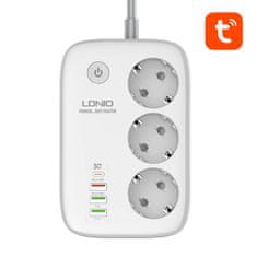 LDNIO Smart Wi-Fi power strip LDNIO SEW3452, Tuya (white)