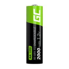 Green Cell Green Cell Rechargeable Batteries Sticks 4x AA HR6 2000 mAh