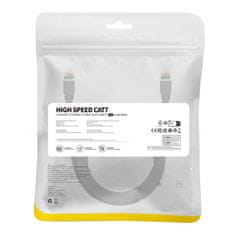 BASEUS Baseus Cat 7 UTP Ethernet RJ45 Cable Flat 5 m črna