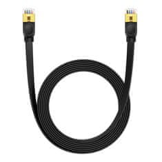 BASEUS Baseus Cat 7 UTP Ethernet RJ45 Cable Flat 5 m črna