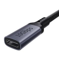 BASEUS Baseus High Definition podaljšek USB-C moški-ženska 10Gbps, 1m (črn)