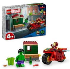 LEGO Marvel 76287 Iron Man z motorjem in Hulkom