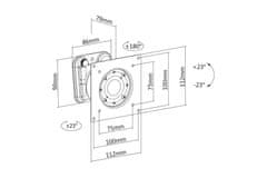 Digitus DA-90307 stenski nosilec 45° nagib 360° rotacija 17"-32"