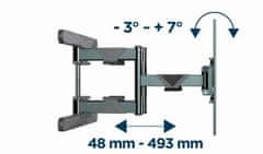 Gembird WM-80ST-01 gibljiv TV stenski nosilec 40”-80”