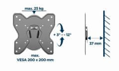 Gembird WM-42T-03 nagibni TV stenski nosilec 23”-42” črn
