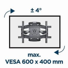 Gembird WM-75ST-01 gibljiv stenski nosilec za TV 32”-75”, 45 kg