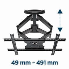 Gembird WM-75ST-01 gibljiv stenski nosilec za TV 32”-75”, 45 kg