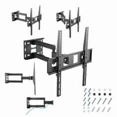 Gembird WM-55ST-03 TV stenski nosilec (polno gibanje) 32”-55” črn