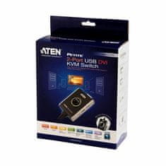 Aten KVM stikalo 2x1 mini DVI/USB/AVDIO s kabli CS682