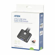 Aten KVM stikalo 2x1 mini VGA/USB s kabli CS22U