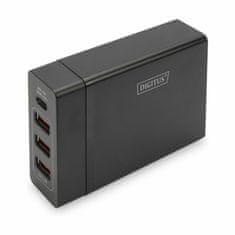 Digitus napajalnik za prenosnike 72W Tip C + 3x USB DA-10195