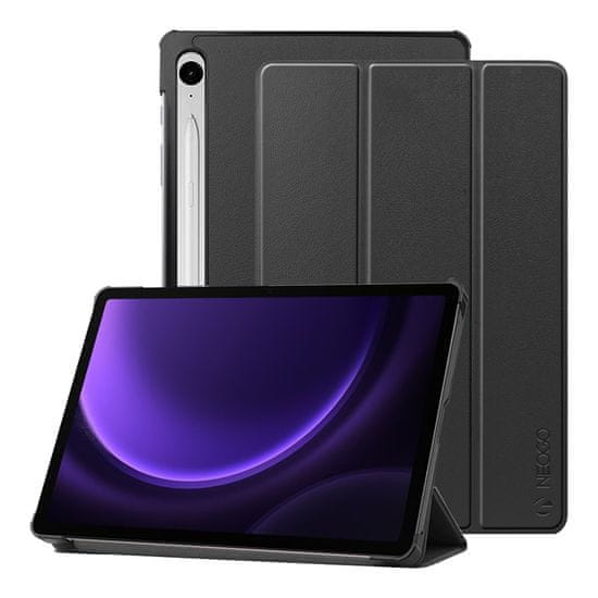 Neogo Smart Cover ovitek za Samsung Galaxy Tab S9 FE 10.9 / S9 11'' 2023, črna