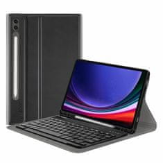 Neogo Smart Cover Keyboard ovitek za Samsung Galaxy Tab S9 Plus 12.4'' 2023, črna