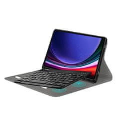 Neogo Smart Cover Keyboard ovitek za Samsung Galaxy Tab S9 Plus 12.4'' 2023, črna