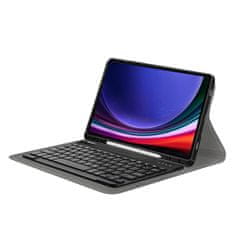 Neogo Smart Cover Keyboard ovitek za Samsung Galaxy Tab S9 Plus 12.4'' 2023, črna