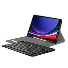 Neogo Smart Cover Keyboard ovitek za Samsung Galaxy Tab S9 Plus 12.4'' 2023, črna