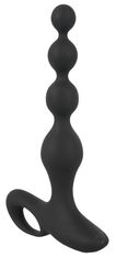 Black Velvets Analne kroglice z vibracijami 20 cm Black Velvet