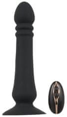 Black Velvets Analni vibrator 19,50-20,5 cm Črni žamet