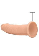 Ero Silikonski dildo brez kroglic - 22,8 cm - mesnat