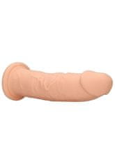 Ero Silikonski dildo brez kroglic - 22,8 cm - mesnat